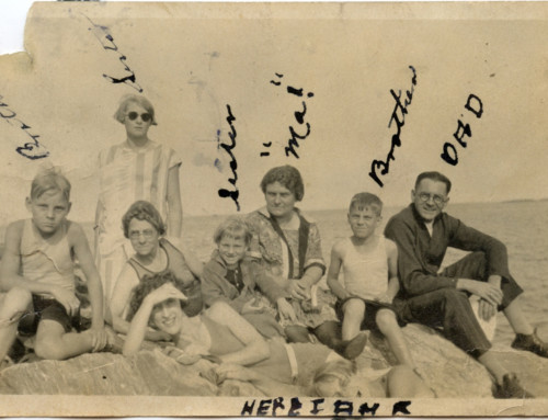 Clarence and Lucy Strader & Family at the Beach